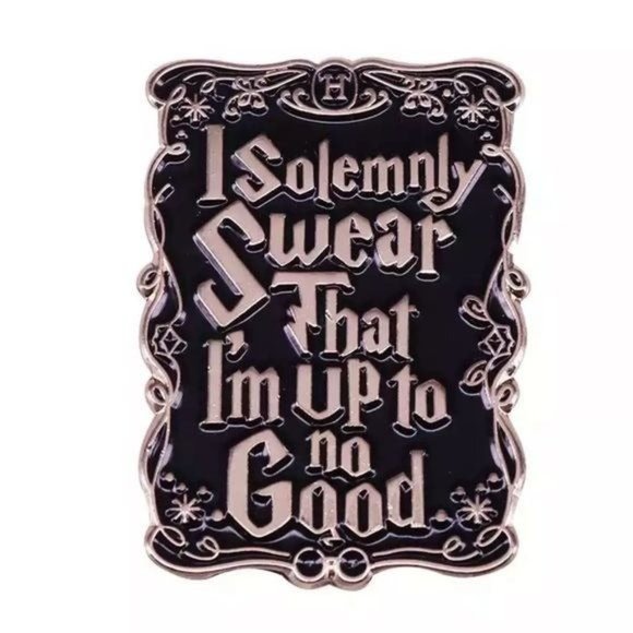 Harry Potter pin flair hogwarts marauders map Weasley solemnly swear - Picture 2 of 2